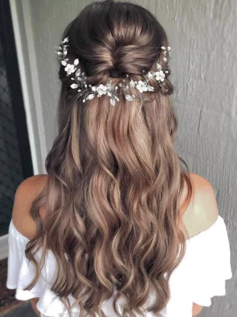 Fascia per capelli da sposa con fiore di vite, accessorio per capelli