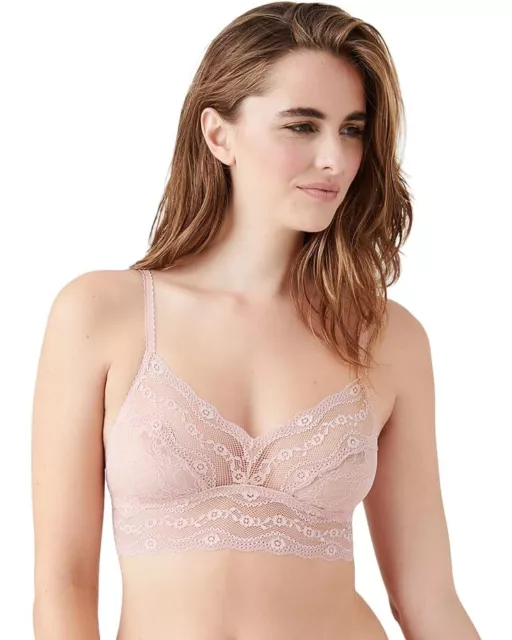 b.tempt'd by Wacoal Womens Lace Kiss Bralette Bra 910182 Blush size M 303596