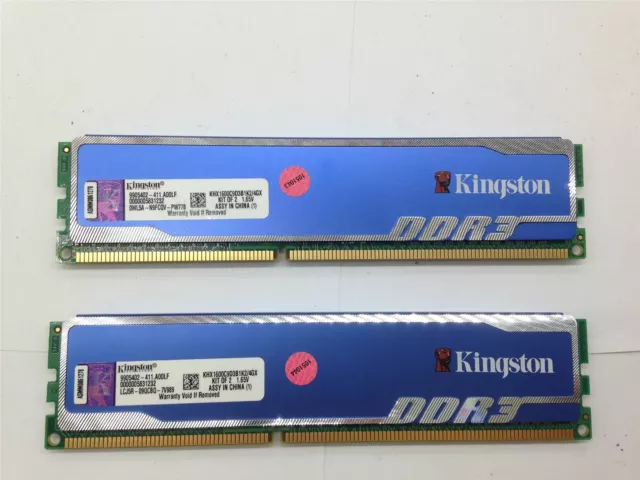 Kingston HyperX Blu 1600MHz DDR3 4GB (2x2GB) Khx1600c9d3b1k2 / 4gx Testé