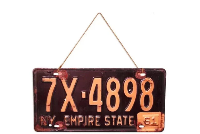 Plaque Métal Déco Vintage - Moto Harley - Station Route 66 (20x30cm
