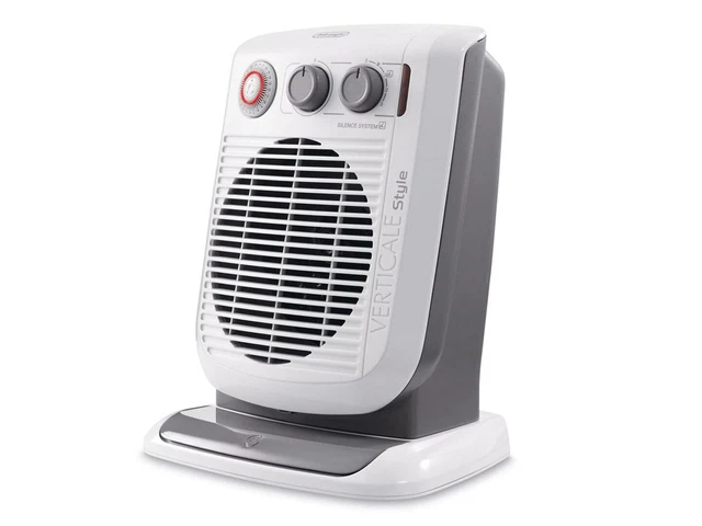 DELONGHI HVF3552TB QUIET Vertical Ceramic Fan Heater With Thermostat White  2400W EUR 39,45 - PicClick IT