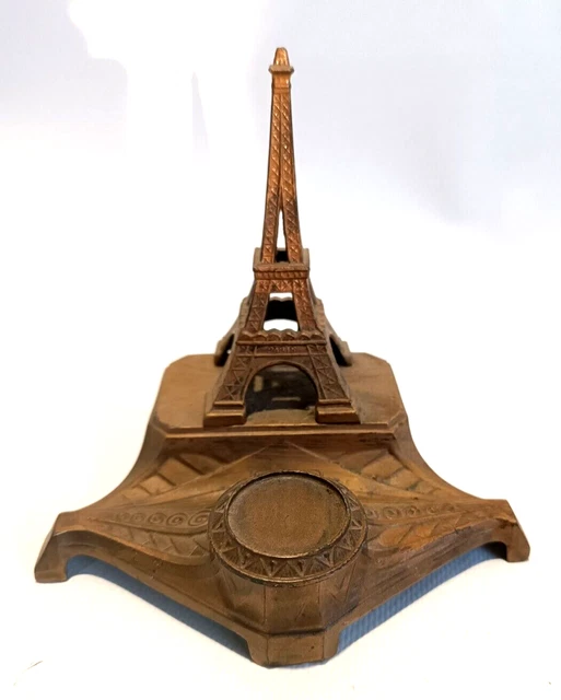 ENCRIER ART DÉCO en métal motif : Tour Eiffel EUR 12,00 - FR
