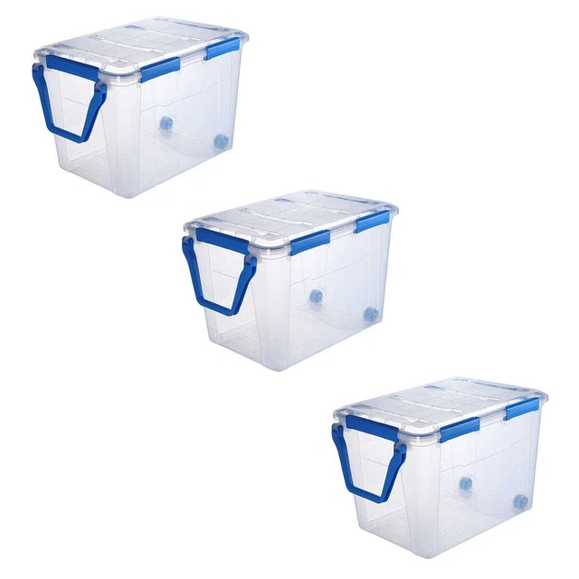 Caja de almacenamiento Ezy paquete de 3 100 litros
