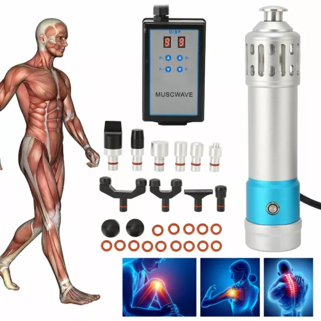 Shockwave Therapy Machine Muscle Massager Pain Relief ED Treatment With 11 Heads