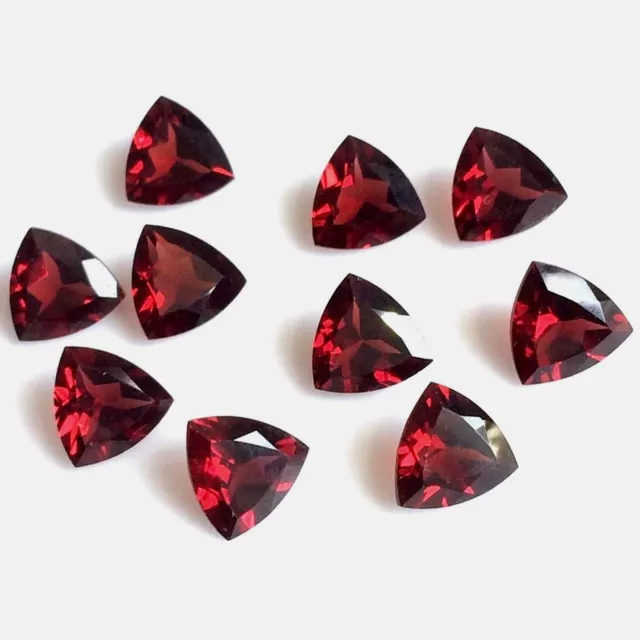 Wholesale Lot 5mm Trillion Cut Natural Mozambique Garnet Loose Calibrated Gems