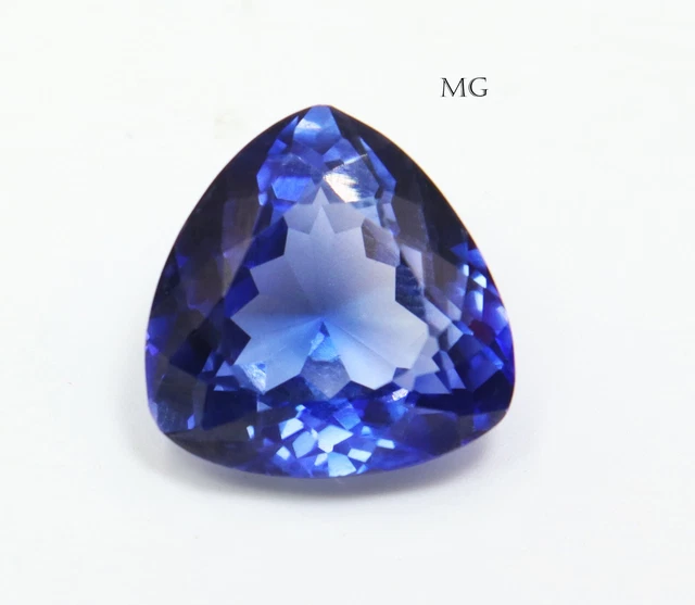 Saphir Bleu Du Cachemire Naturel 18.15 Carats - Coupe Trillion, Non Chauffé, Pureté AAA+ - Certifié GIE
