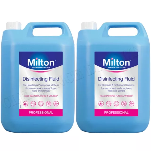 MILTON STERILISING FLUID 5 LITRES PROFESSIONAL VERSION x 2