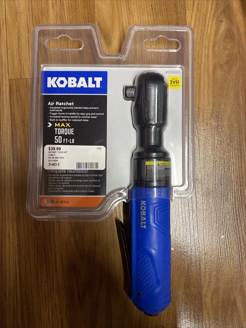 NEW - Kobalt 0858976 Max Torque 50ft-lb 3/8" Drive Air Ratchet SGY-AIR224