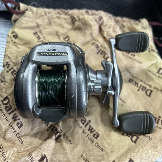 ダイワ  TEAM DAIWA-S 105PV DAIWA TEAM S 105PV Baitcasting Reel, Smooth Spinning, Used
