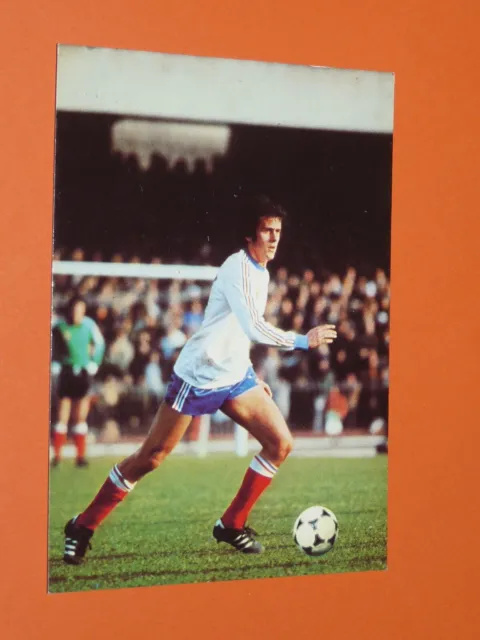 Cpa Football Michel Platini France Blue Postcard Nancy Saint-Etienne Juve