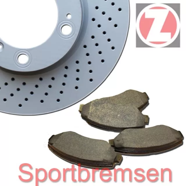 Zimmermann Disques de Frein Sport + Revêtements Arrière pour Audi A4 + Avant