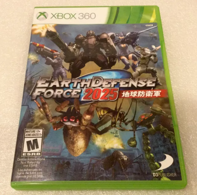 Jogo Xbox 360 Raro Earth Defense Force 2025 Usado Orginal - Power