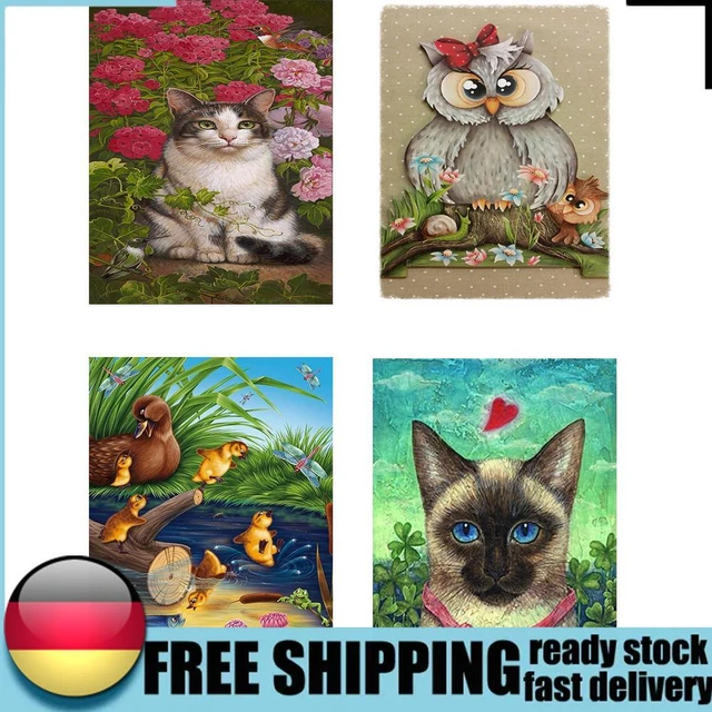 Animales Pintura al Óleo por Números Hágalo usted mismo Imagen Pintada a Mano Arte de Pared Decoraciones para el Hogar