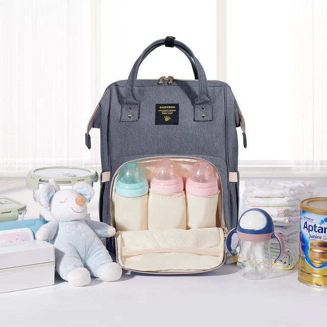 Sunveno Diaper Bag Backpack Travel Large Capacity Multifunction USB Charge Port