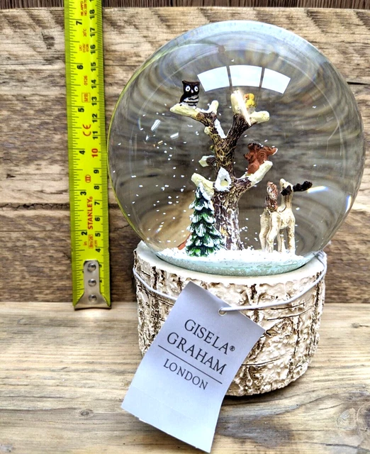 Woodland Animals Musical Globo da Neve Decorazione Natale - Parla con gli Animali