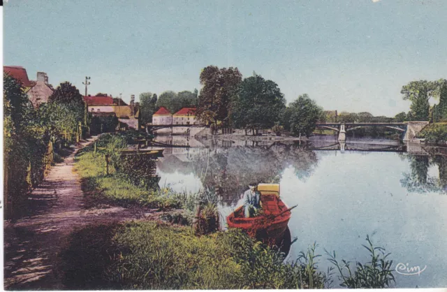 Cpa Malicorne Sur Sarthe Un Coin Charmant Au Bord De La Sarthe