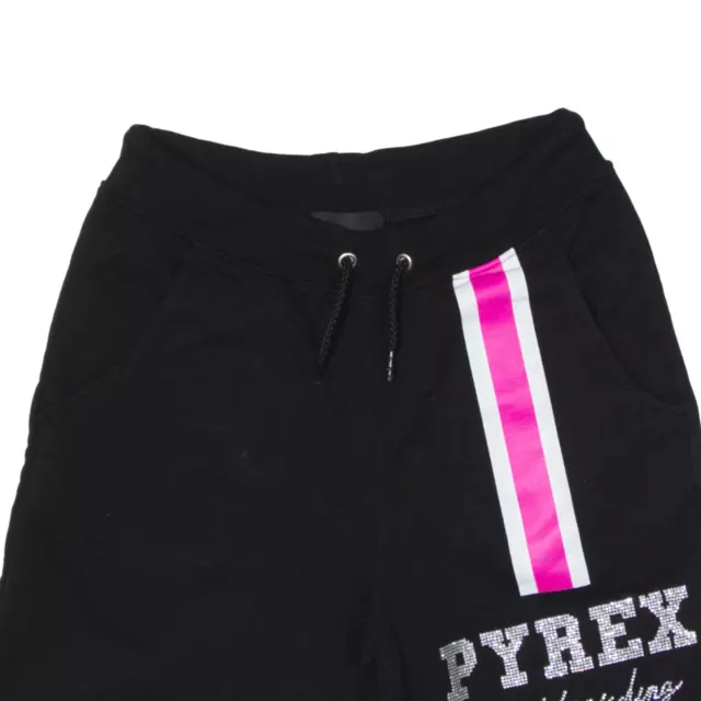 PYREX Diamante Casual Shorts Black Regular Girls 2XL W26 2