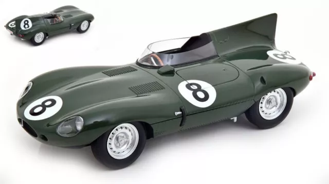 Miniature voiture auto 1:18 Cmr Jaguar Type D Lm Beauman Dewis Racing Feuillets