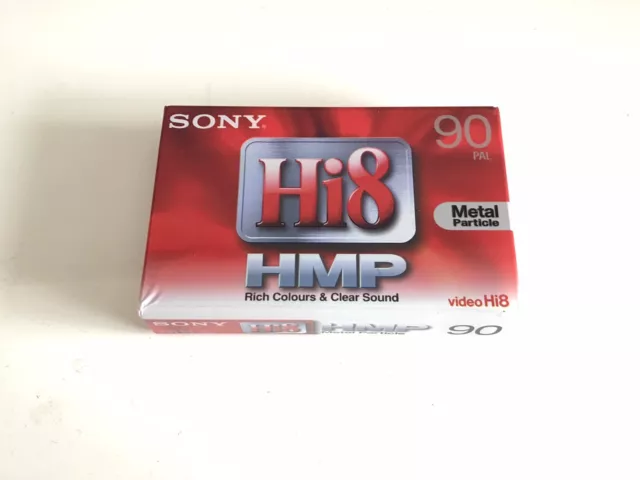 Cassette Vidéo SONY Hi8 HMP 90 Hi 8 Pal Métal neuve Scellée