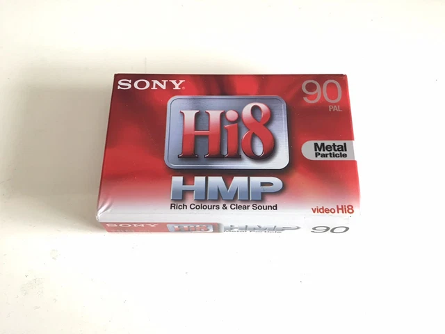 Sony Hi8 HMP Video Tape - 120 Minute Hi8 Cassette For Camcorders