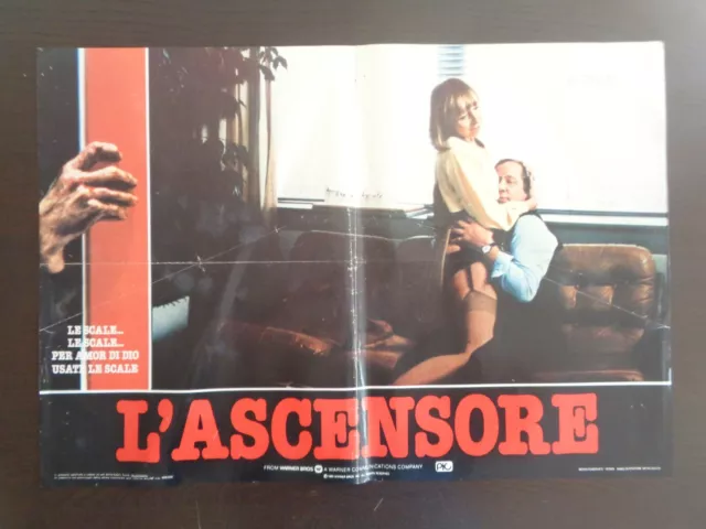 fotobusta L'ASCENSORE (1983) C.GILJSBERS P.MASCINI P.LUTZ  tipo LOCANDINA