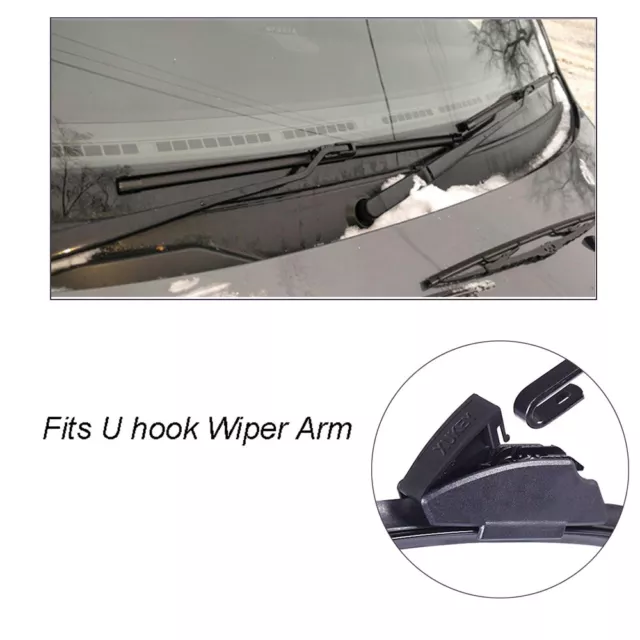 Pair Frameless Windscreen Wiper Blades For Holden COMMODORE VT VZ 1997 - 2006 AU 3