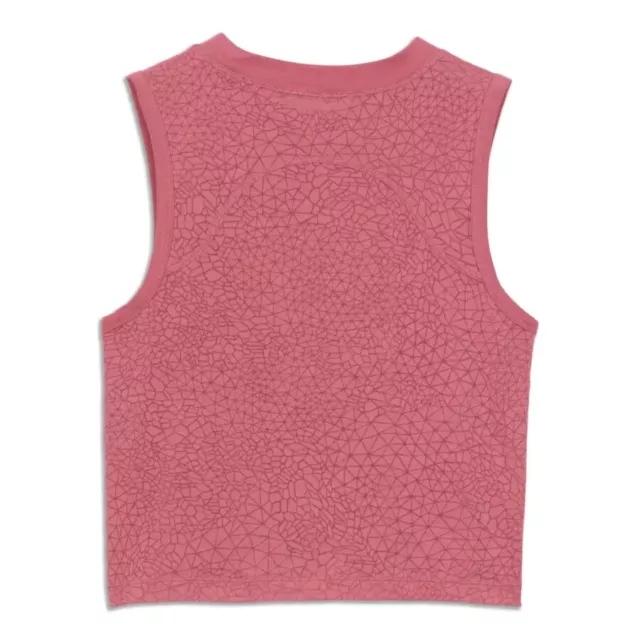 Lululemon Cinch Me Up Front Tank Top Veil Cherry Tint sz 4-6 Small 3