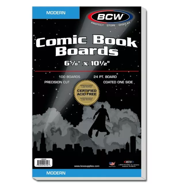 200 BCW Modern Comic Backing Boards