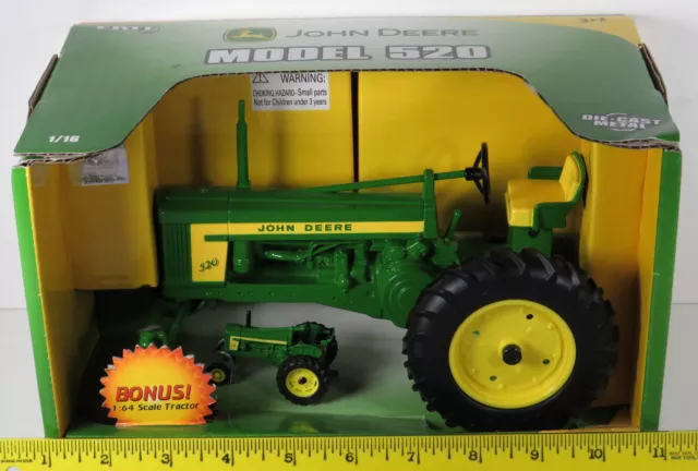 2009 In Box ERTL Britains John Deere Model 520 Tractor 1:16 Metal Plus 1:64