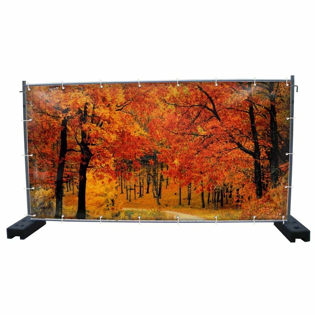 340 x 173 cm | Wald Bauzaunbanner, Garten, Sichtschutz (1871)