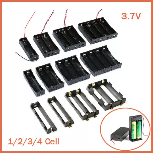 Batteriehalter für 18650 Batterie halter 1 2 3 4 x Batterienhalter mit Schalter