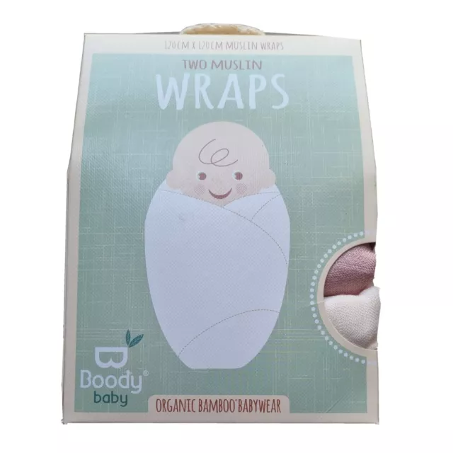ORGANIC BAMBOO BLANKETS MUSLIN WRAPS 2PACK - BABY Shower Gift Idea ECO-FRIENDLY