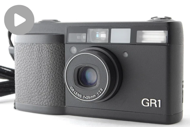 LCD OK‼ [ N MINT ] Ricoh GR1 Black 35mm Compact Film Camera Point & Shoot JAPAN