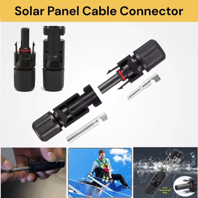 Cable Connectors For IP67 MC4 Solar Panel 30A Line Plug Socket Male & Female AU