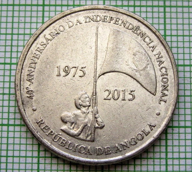 ANGOLA 2015 50 KWANZAS, INDEPENDENCE 40th ANNIVERSARY