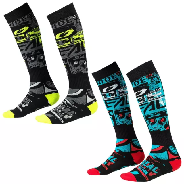 O'Neal Pro MX Sock Ride Motocross Socken Knie Strümpfe Mountainbike MX MTB DH