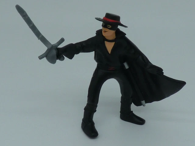 Figurine Zorro Avec Fouet Et épée - Marque Papo - Année 2008 - Occasion - Collection Héros