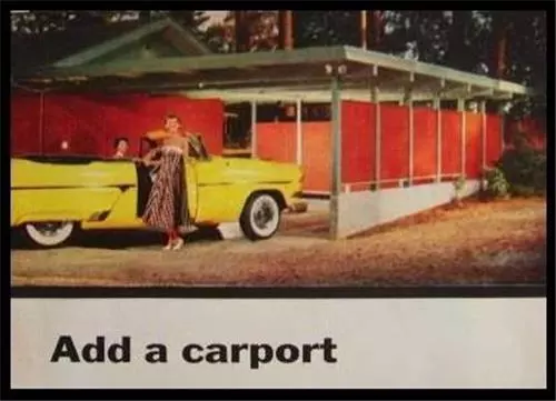 Carport 10'x18' or Double Wide 20'x18' 1955 How-To build PLANS