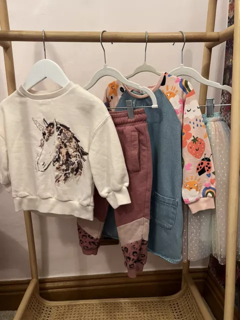Girls Next clothes bundle age 2-3 years jumper dress sweatshirt joggers skirt