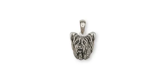 Skye Terrier Pendant Jewelry Sterling Silver Handmade Dog Pendant SKY1H-P