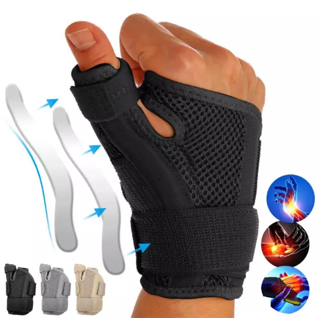 Thumb Wrist Support Brace Splint Carpal Tunnel Sprain Arthritis Left RightHand F