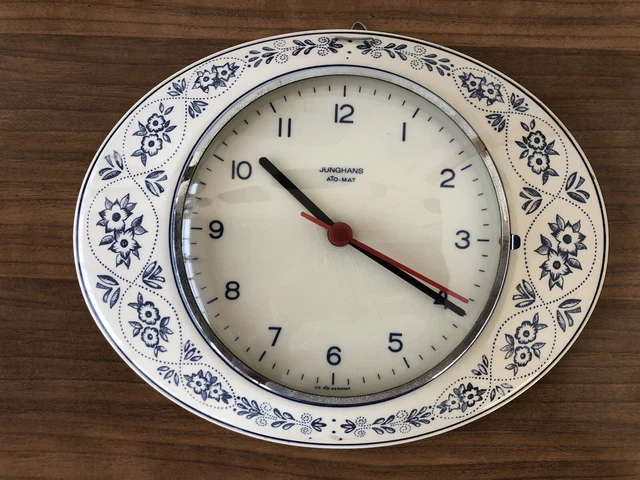 Orologio Da Muro In Ceramica JUNGHANS ATO-MAT Anni 70