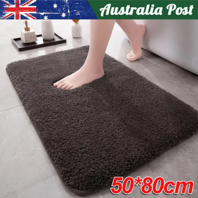 Non Slip Bath Mat Large Bathroom Rugs Super Soft Water Absorbent Shower Door Mat