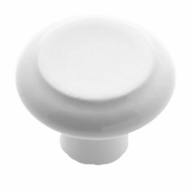 Bouton céramique blanche Amerock 1 3/8" BP1323-W