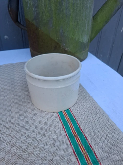 SÉRIE 4 ANCIEN pot épice faience HBCM Creil & Montereau modèle MARTINE