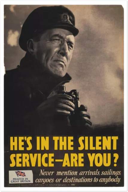 Silent Service - World War 2 Poster - WW2 Vintage War Posters