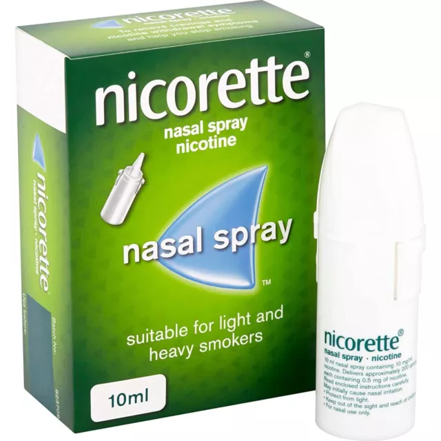 Nicorette Nasal Spray Nicotine, Pour Lumière Et Lourd Fumeurs, 10 ML