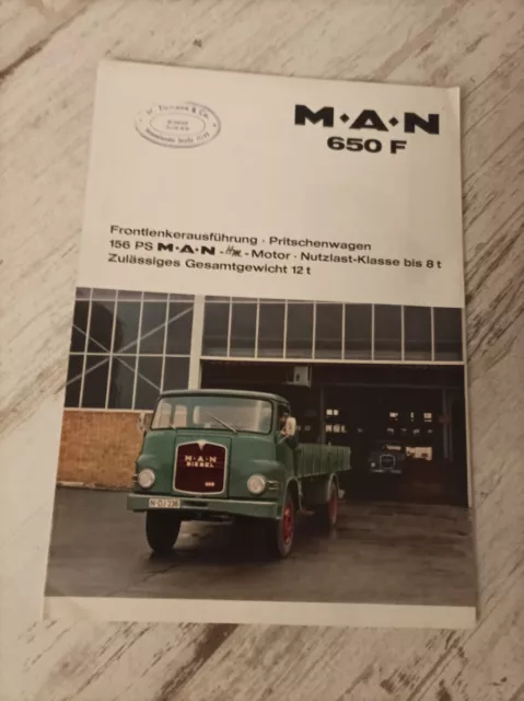 Prospectus / Brochure MAN 650 F 1965
