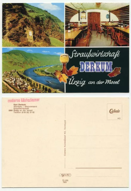 07396 - ostrich economy Karl Derkum - Zig a.d. Moselle - old postcard