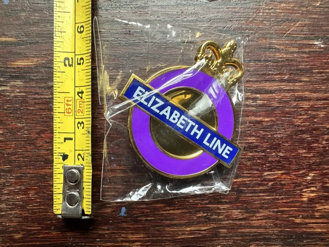 TFL BADGE ELIZABETH Line - King Charles Coronation Transport For London ...